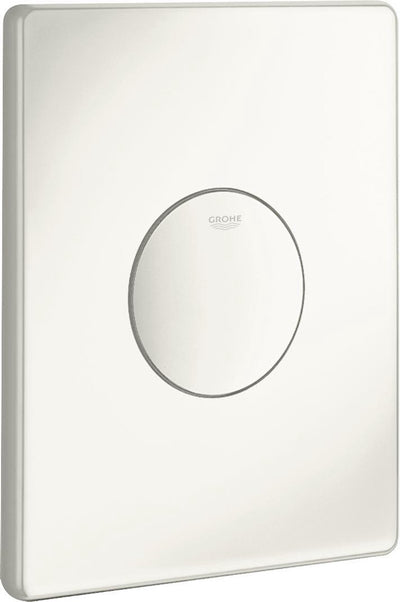 Grohe skate plaque de commande des toilettes sf vertical 156x197mm blanc