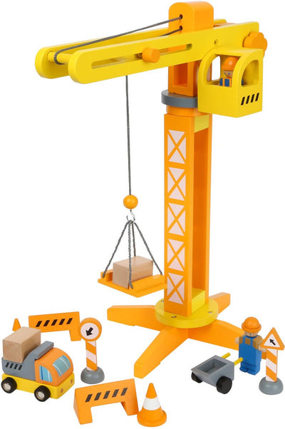 Small Foot - Site de construction en bois avec accessoires, 14dlg.