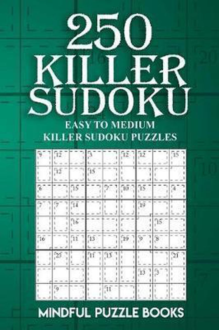 250 killer sudoku : facile à moyen killer - livre de puzzles