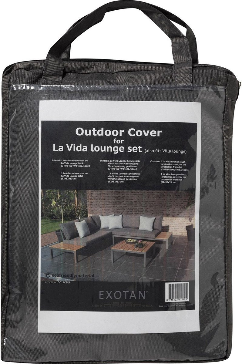 Housse de protection Woood exotan cover - polyester - noir - 30x20x10