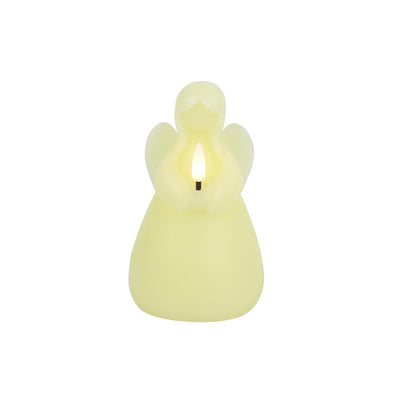 Countryfield Bougie LED ange l crème 8,5x8,5x14,5cm