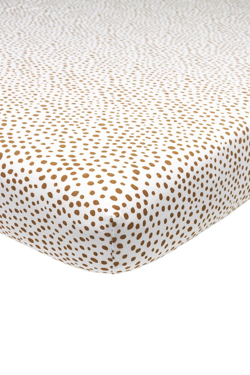 Drap-housse pour berceau Meyco bébé guépard - camel - 40x80 90cm