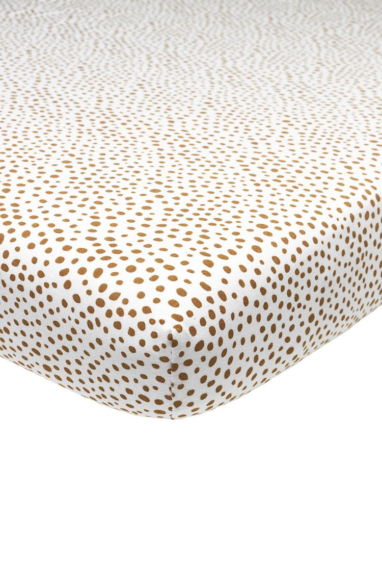 Drap-housse pour berceau Meyco bébé guépard - camel - 40x80 90cm