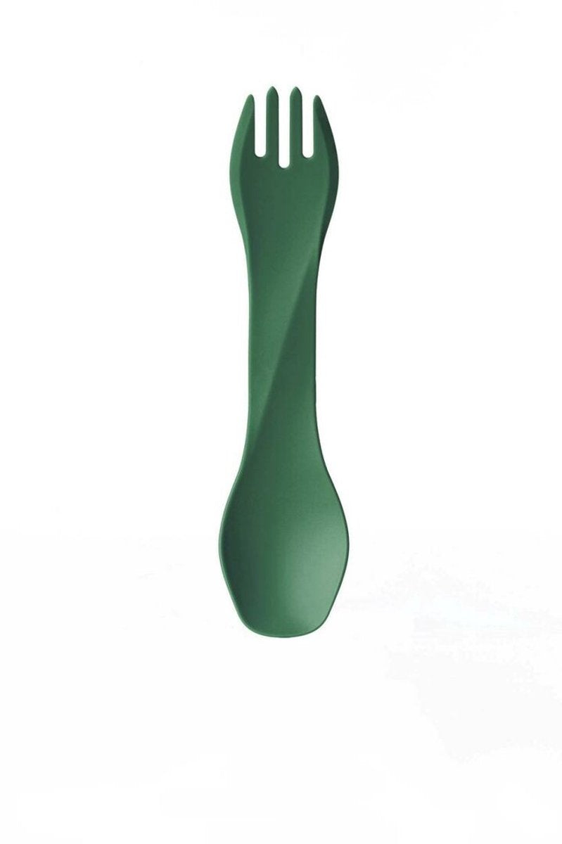 Équipement humain - gobites bio - réutilisable - couverts - spork - vert moyen - couverts de camping