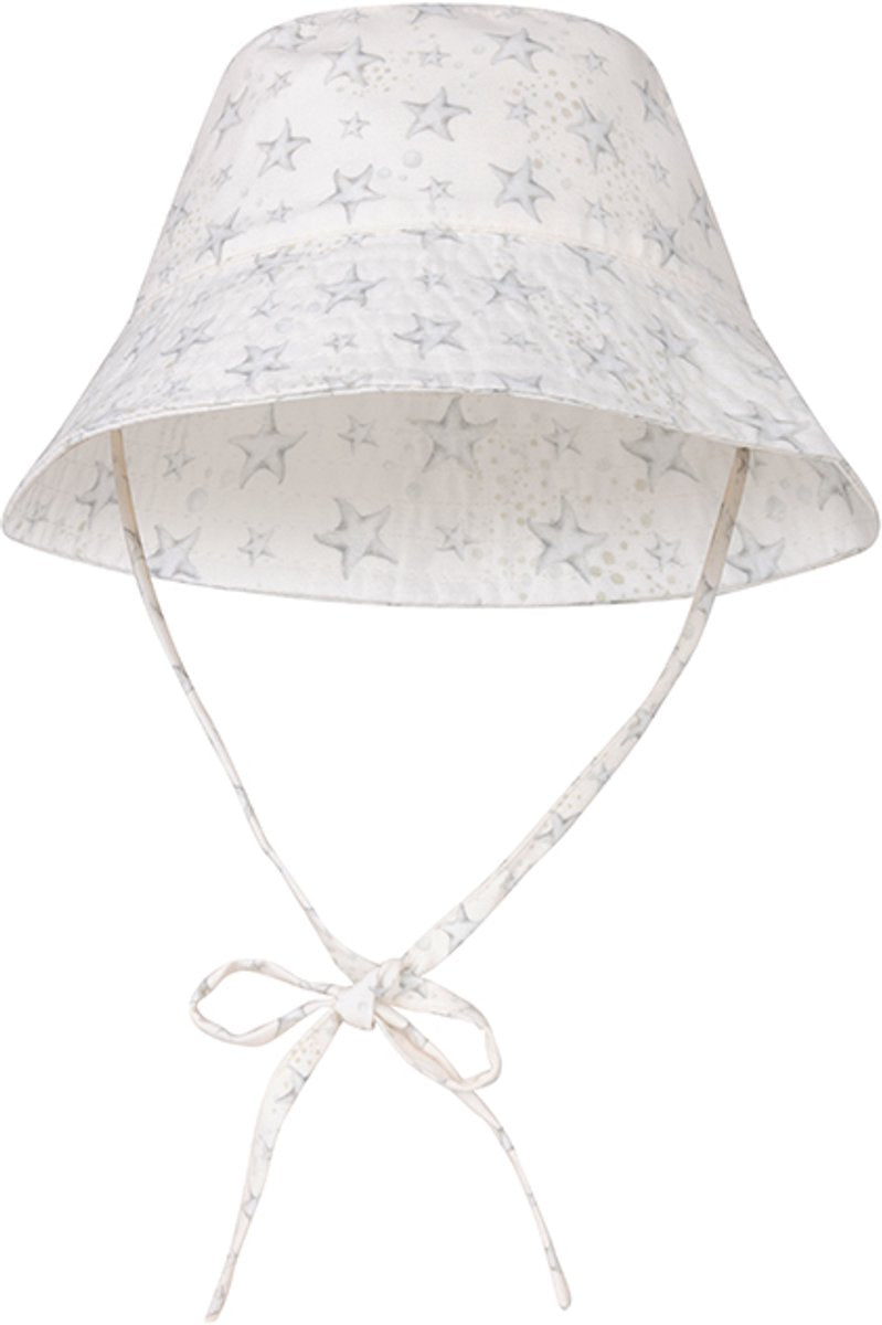 Essentiels de bain - chapeau de soleil - 0-8 ans - blanc - imprimé étoiles