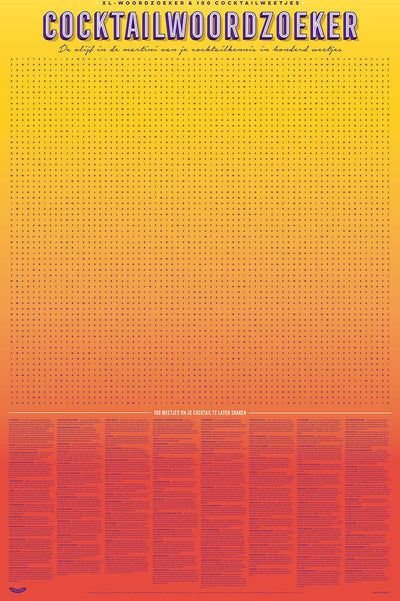 Affiche du jeu Stratier XL - recherche de mots cocktail - 100 faits
