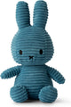 Bon ton toys Miffy - velours côtelé écologique bleu aviateur - 23 cm - 9