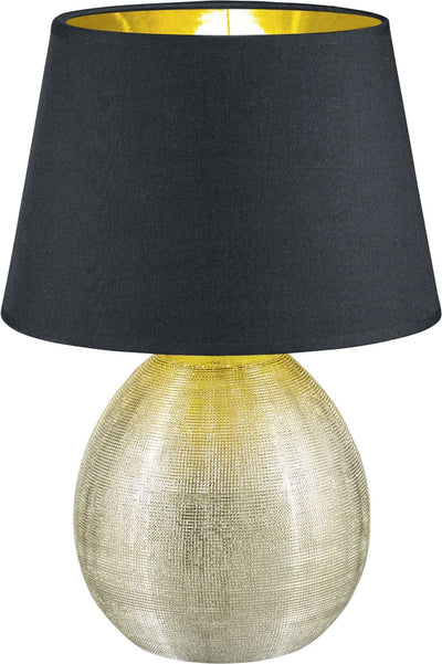 Rl live your light reality louxor - lampe de table - or - excl. 1x e27 4,9 w - interrupteur à cordon