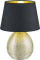 Rl live your light reality louxor - lampe de table - or - excl. 1x e27 4,9 w - interrupteur à cordon