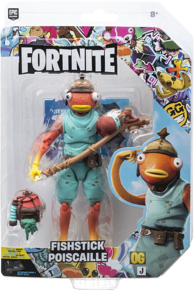 Jazwares fortnite - 1 pack de figurines (série légendaire) bâton de poisson