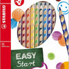 Crayons de couleur Stabilo Easycolors à droite - Horaire 12 PC. + taille-crayon