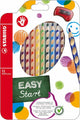 Crayons de couleur Stabilo Easycolors à droite - Horaire 12 PC. + taille-crayon