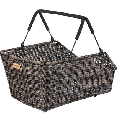 Panier de basilic cento mik rattan brun foncé