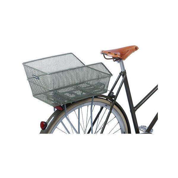 Basil Cento Flower - Panier à vélo - à l'arrière - vert olive