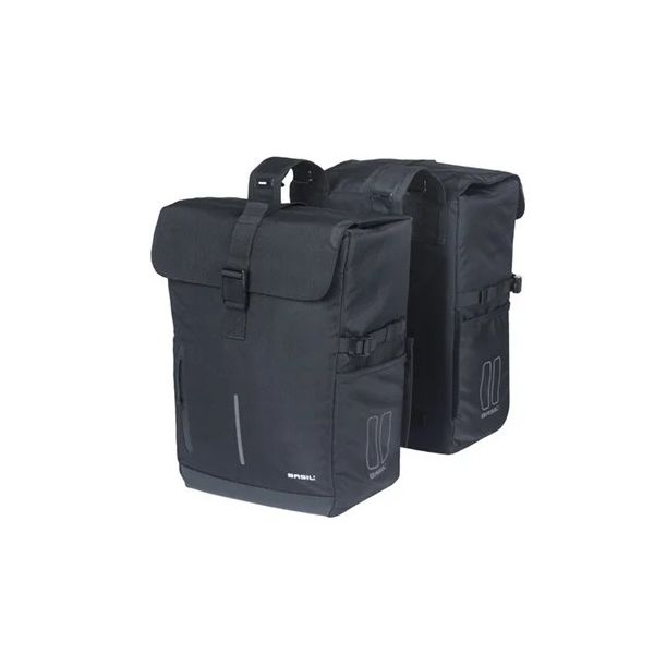 Axe à double vélo de basilic se déplacer 30 litres 16 x 27 x 38 cm noir