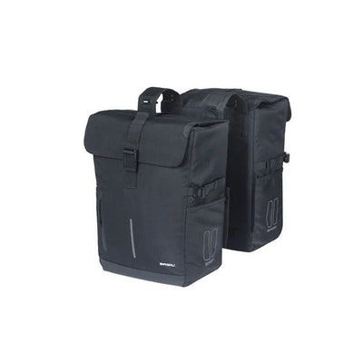 Axe à double vélo de basilic se déplacer 30 litres 16 x 27 x 38 cm noir