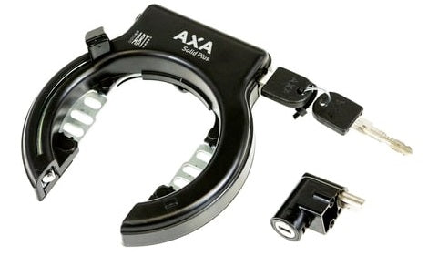 AXA Solid plus fente avec une emplacement de batterie noir