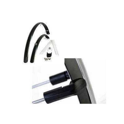 Jeu d'ailes 28 pouces 46 pvc noir eurofender