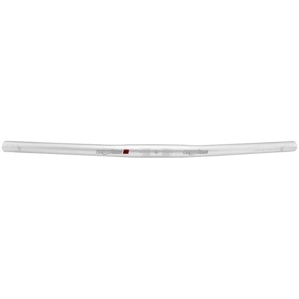 Barre plate de direction ergotec 25,4x600 mm argent