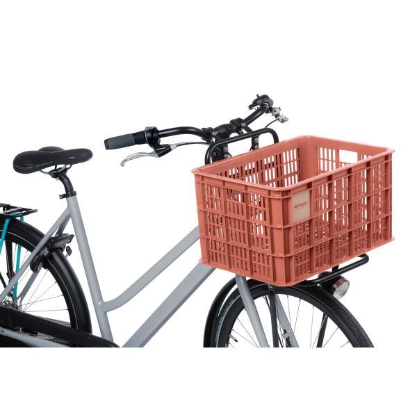 Basil fietskrat l - grand - 40 litres - rouge
