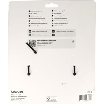 Serrure de cadre Simson 80mm art**