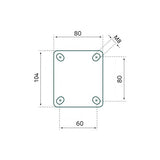 Tarsus Bokwiel 80 mm. bleu - afbeelding 4