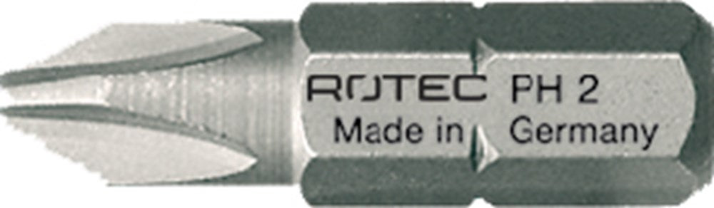 Embout cruciforme Rotec 1 4x25mm ph2 | 10 pièces