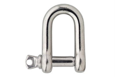 Manille D 4x4x10 inox
