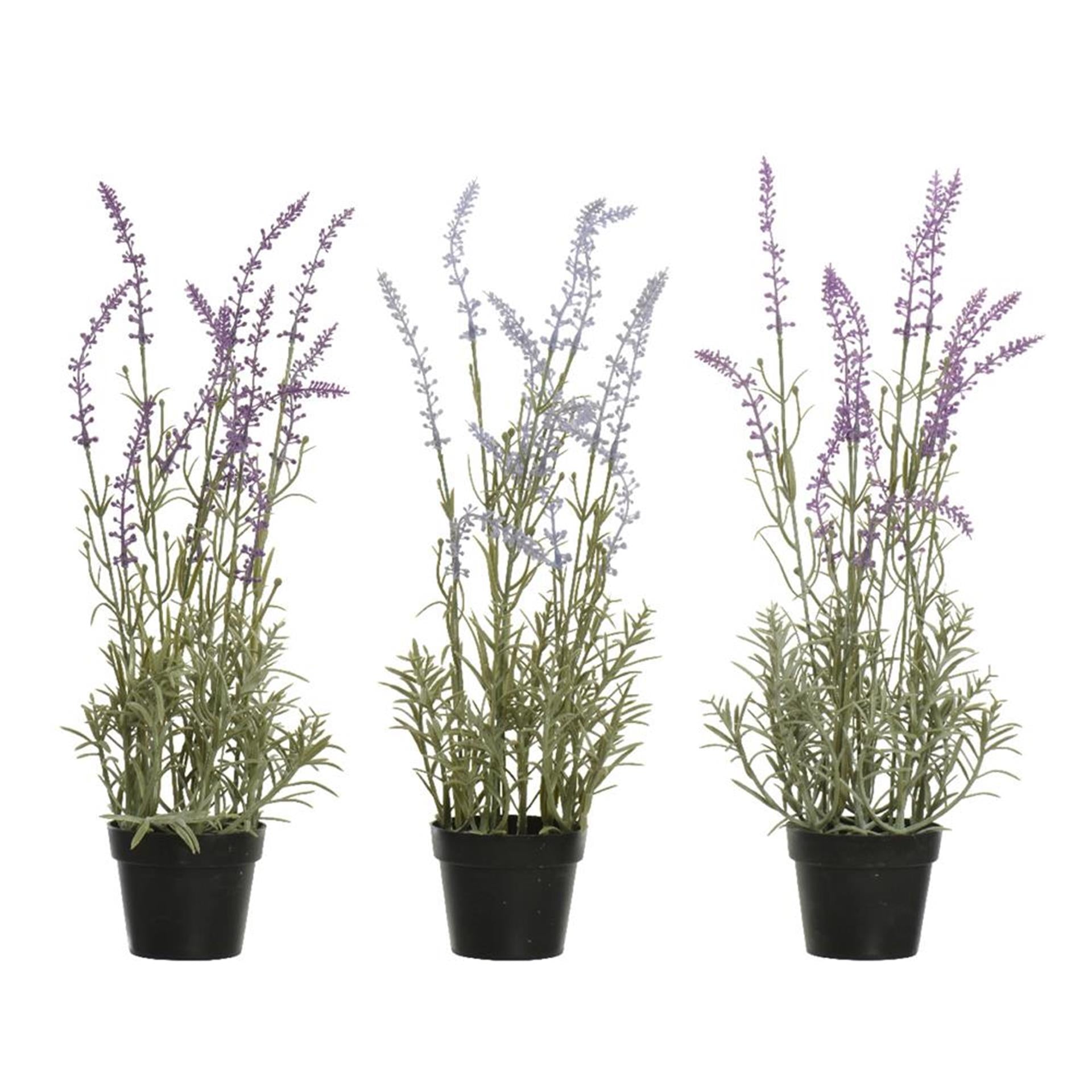Decoris plante artificielle lavande h46cm violet