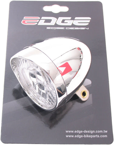 Edge Phare Rétro 3 LED marche/arrêt avec piles chrome