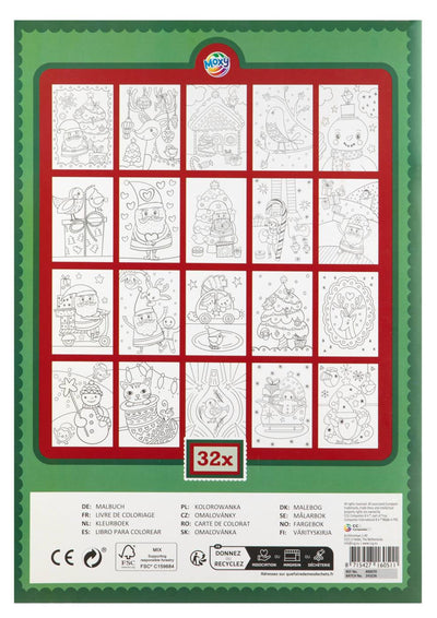 Livre de coloriage de groupe d'artisanat créatif Noël a4 - 32 feuilles