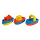 Jouet de bain de base 3 bateaux