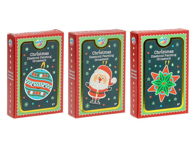 Groupe d'artisanat créatif, peinture diamant, ornement de noël