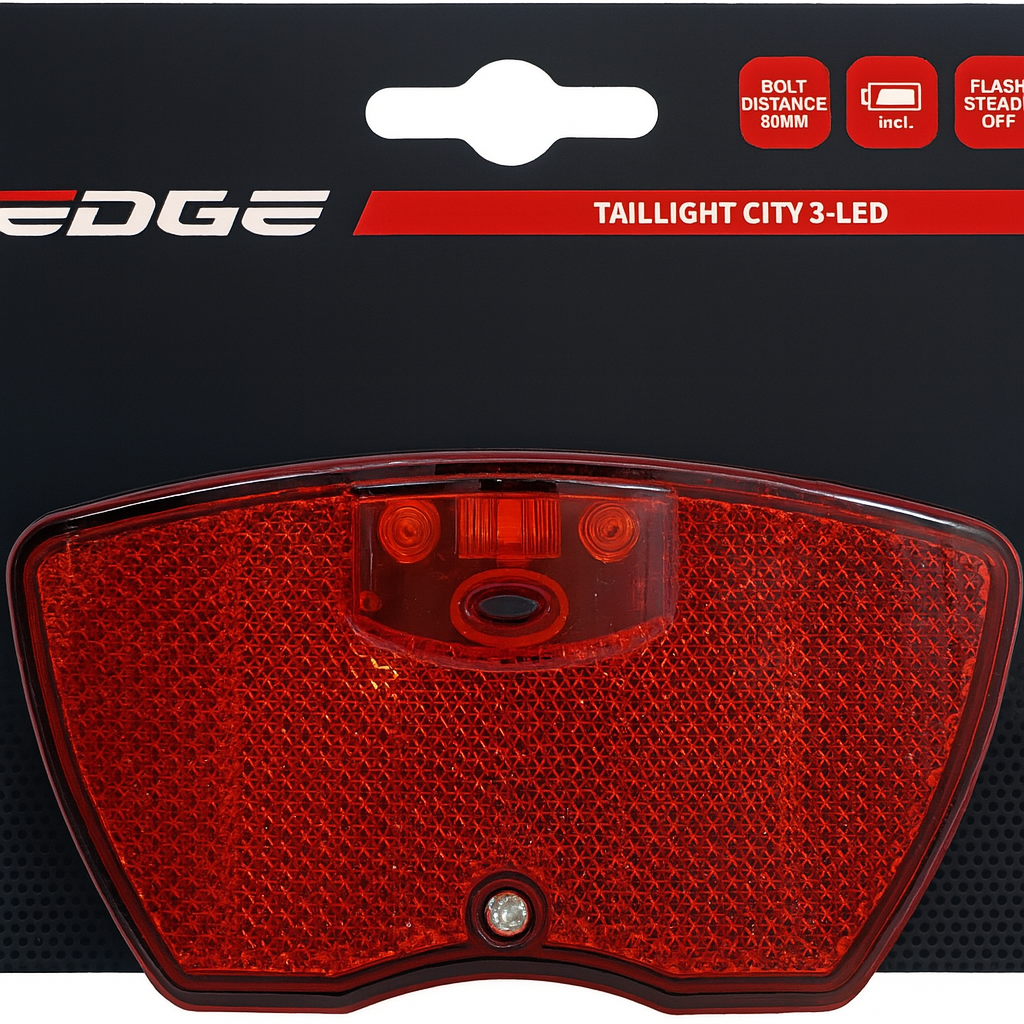 Edge Carrier Light City 3 LEDS -80 Minclusive Batteries (sur carte)