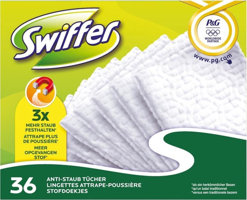 Swiffer Swiffer Wipes 36 Refilations avec délicieux citron vert et orange