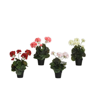 Fleurs artificielles Decoris en pot polyester 25x25x35cm