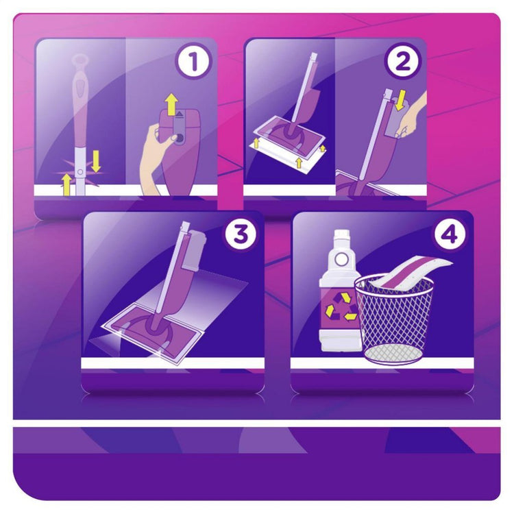 Swiffer swiffer wetJet stof-wis système violet