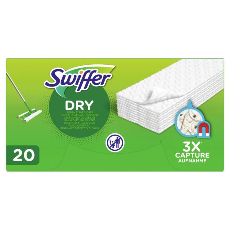 Swiffer Swiffer Dry Dust Vanging Floors Tissu 20 pièces