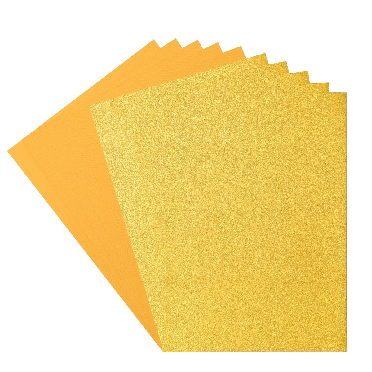 Florence • set papier pailleté et papier cartonné 216g a4 10x abeille or jaune