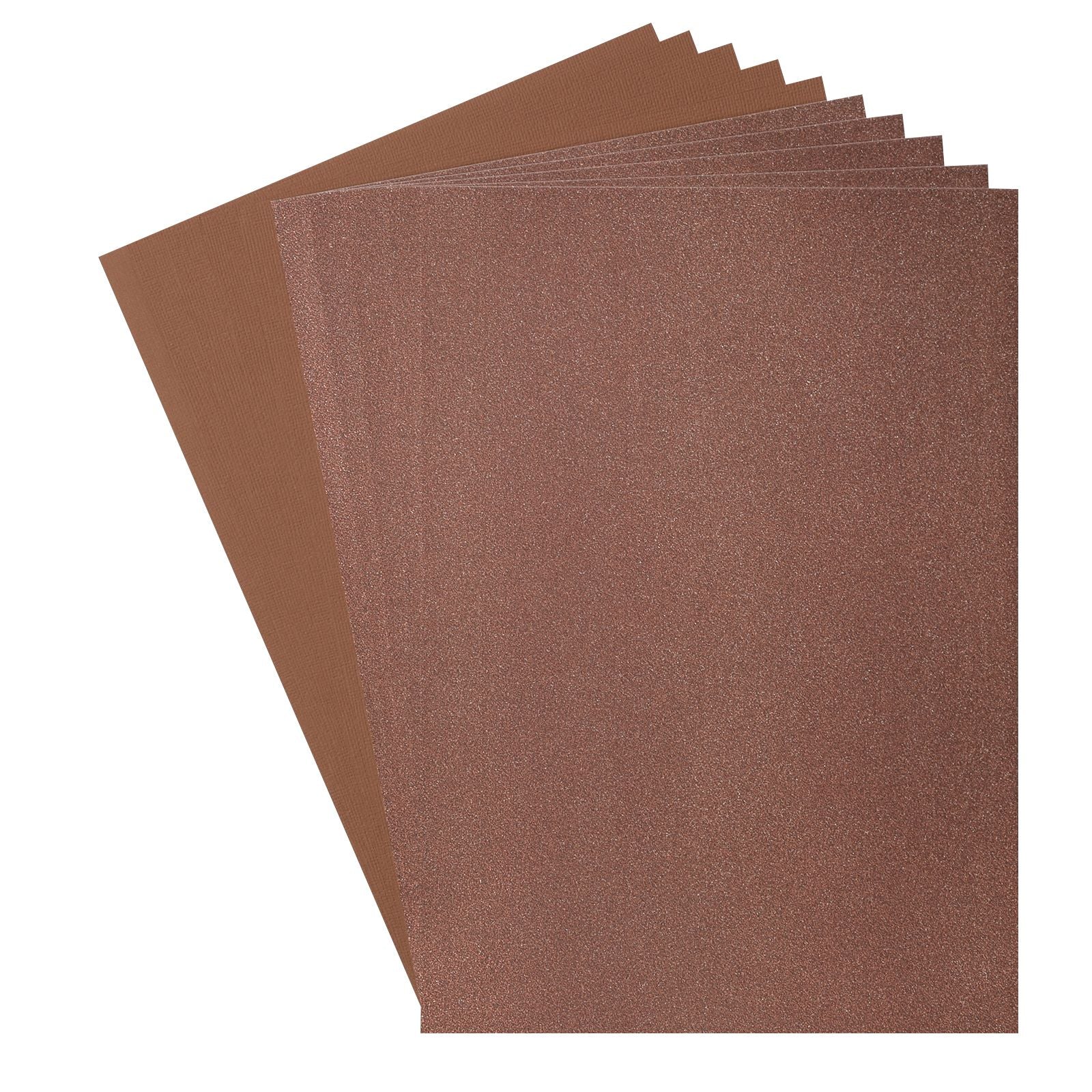 Florence • set papier pailleté et papier cartonné 216g a4 10x marron noisette