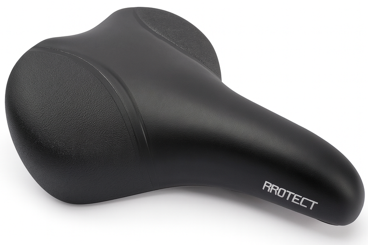 Edge Fietszadel City Protect with Corner Protection Black