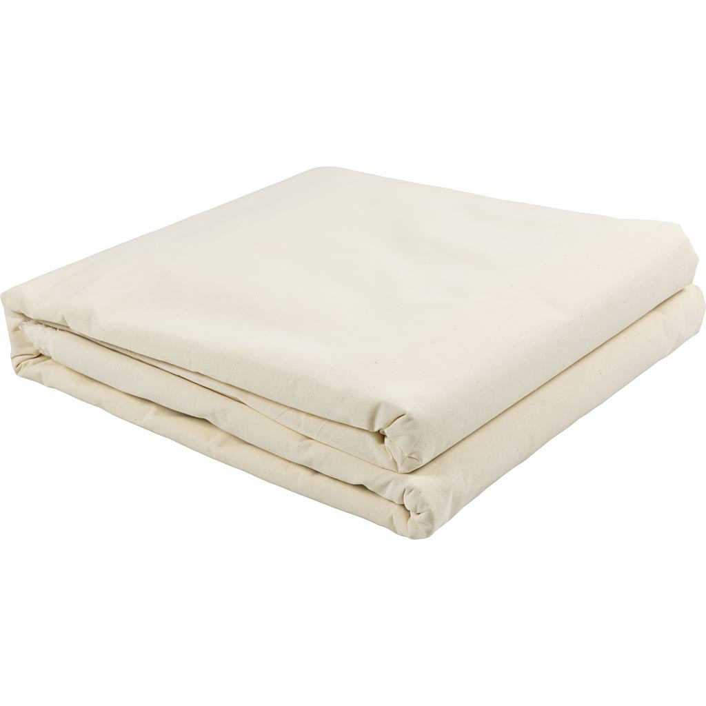 Toile de coton lavée, l: 150 cm, 105 gr, naturel, 25 m 1 carton