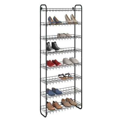 Metaltex Metaltex Shoe Shoe Rack 8 étages 64x23x165 cm noir