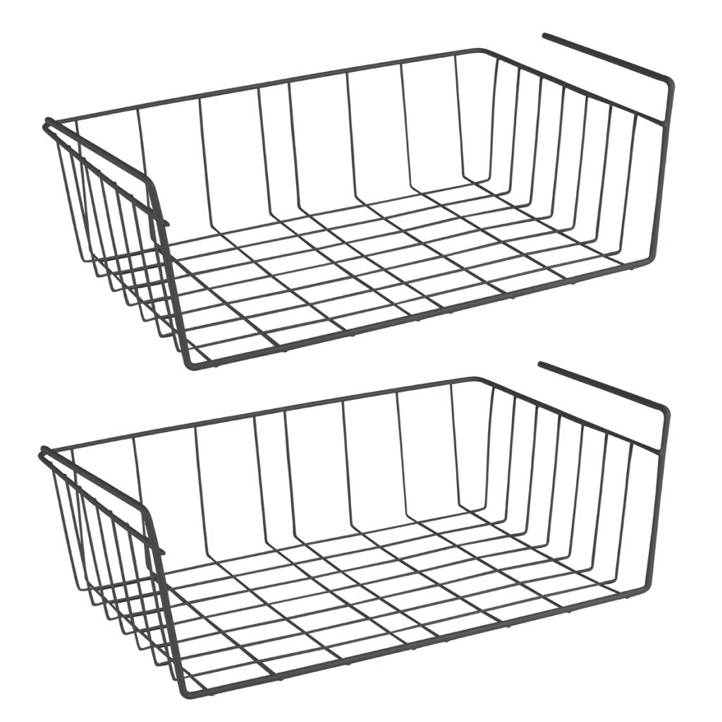 Metaltex Metaltex Babette Hang Panier 40x26x14 cm noir 2 pièces