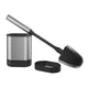 Metaltex Metaltex Cleany Toilet Brush + support 13x8x47 cm en acier inoxydable noir