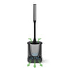 Metaltex Metaltex Cleany Toilet Brush + support 13x8x47 cm en acier inoxydable noir