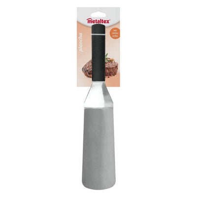 Metaltex Metaltex Plancha Barbecue rectangulaire spatule 35 cm en acier inoxydable noir