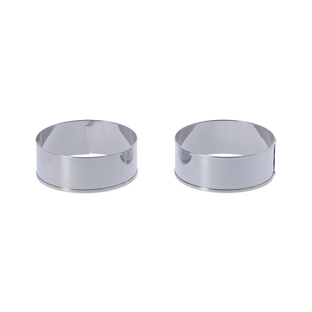 Metaltex Metaltex Baking Anneaux de 8,5x3,2 cm 2 pièces d'acier inoxydable