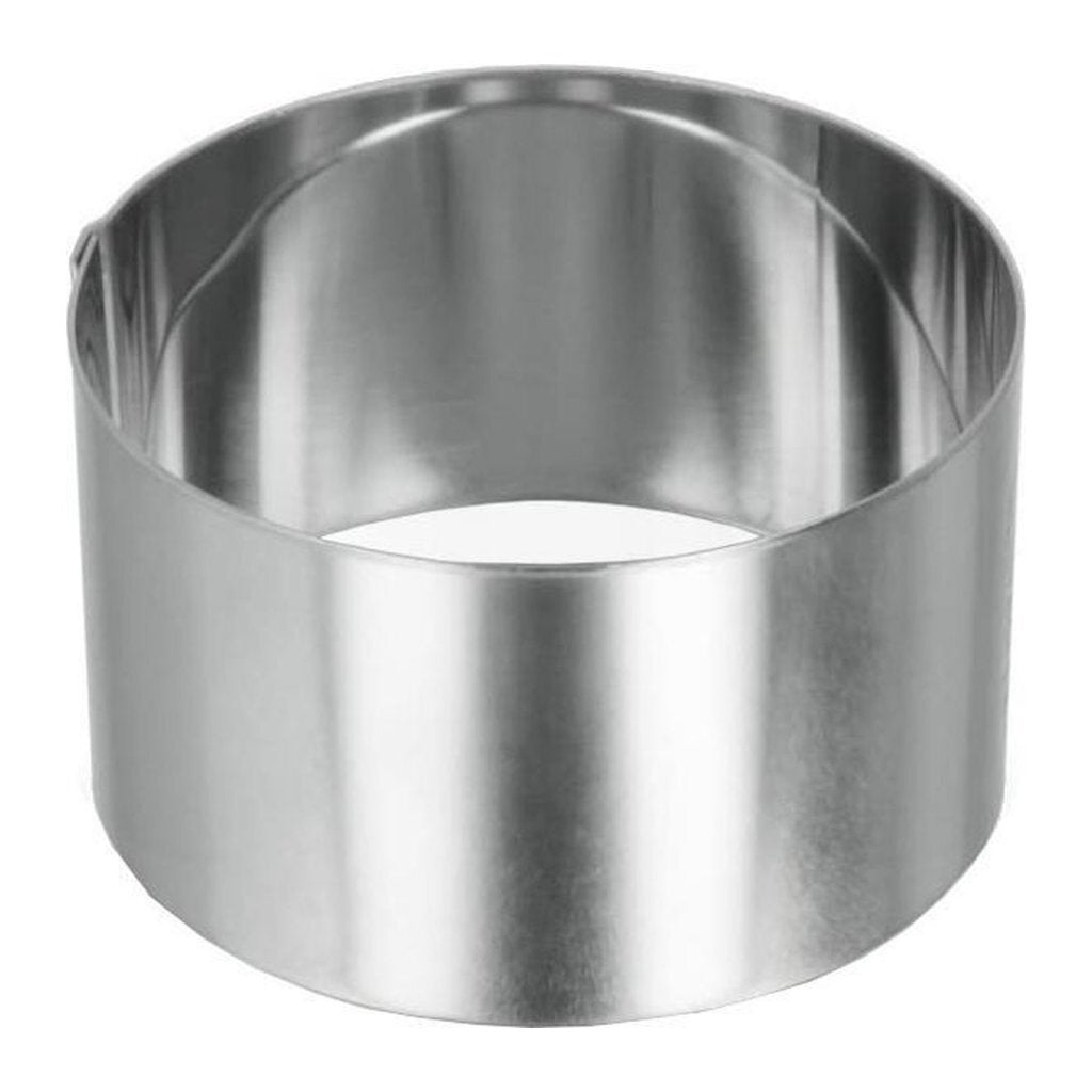Metaltex Metaltex Baking Ring 8x4,5 cm en acier inoxydable