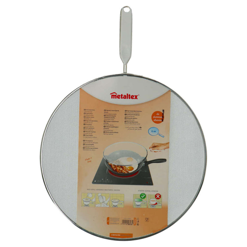Metaltex Metaltex Anti Splash Cover 33 cm en acier inoxydable